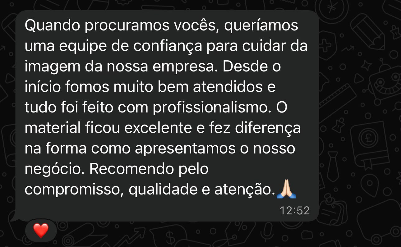 Depoimento de cliente